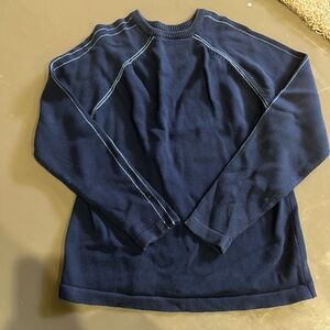 Warehouse Men's Deep Blue Crewneck Sweater